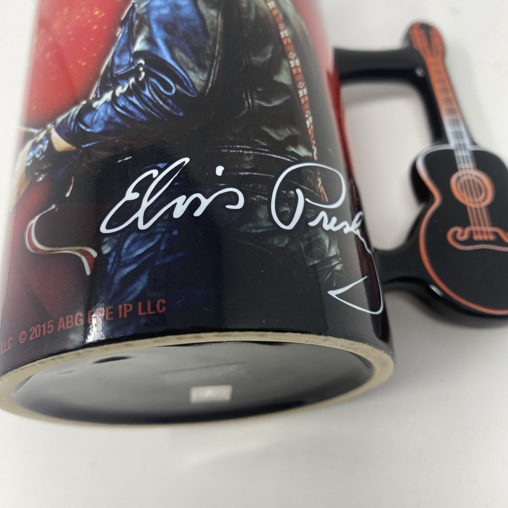 Elvis Presley Guitar Handle Mug Official Licensed Signature Collectible Cup 2015 - Picture 5 of 11